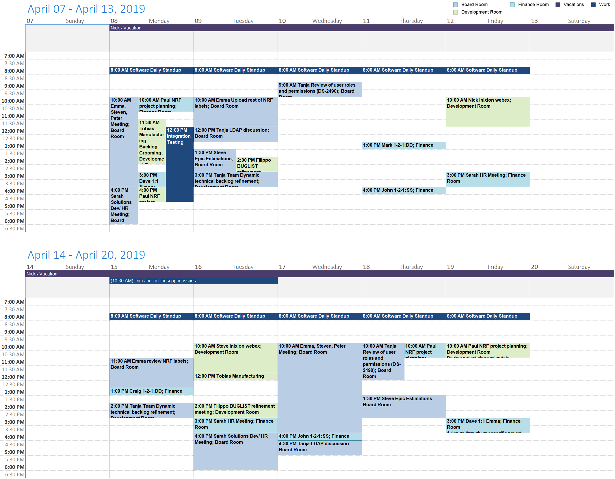 10 On Call Schedule Templates Free Word Pdf Excel Formats