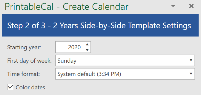 printablecal-4-years-page-template